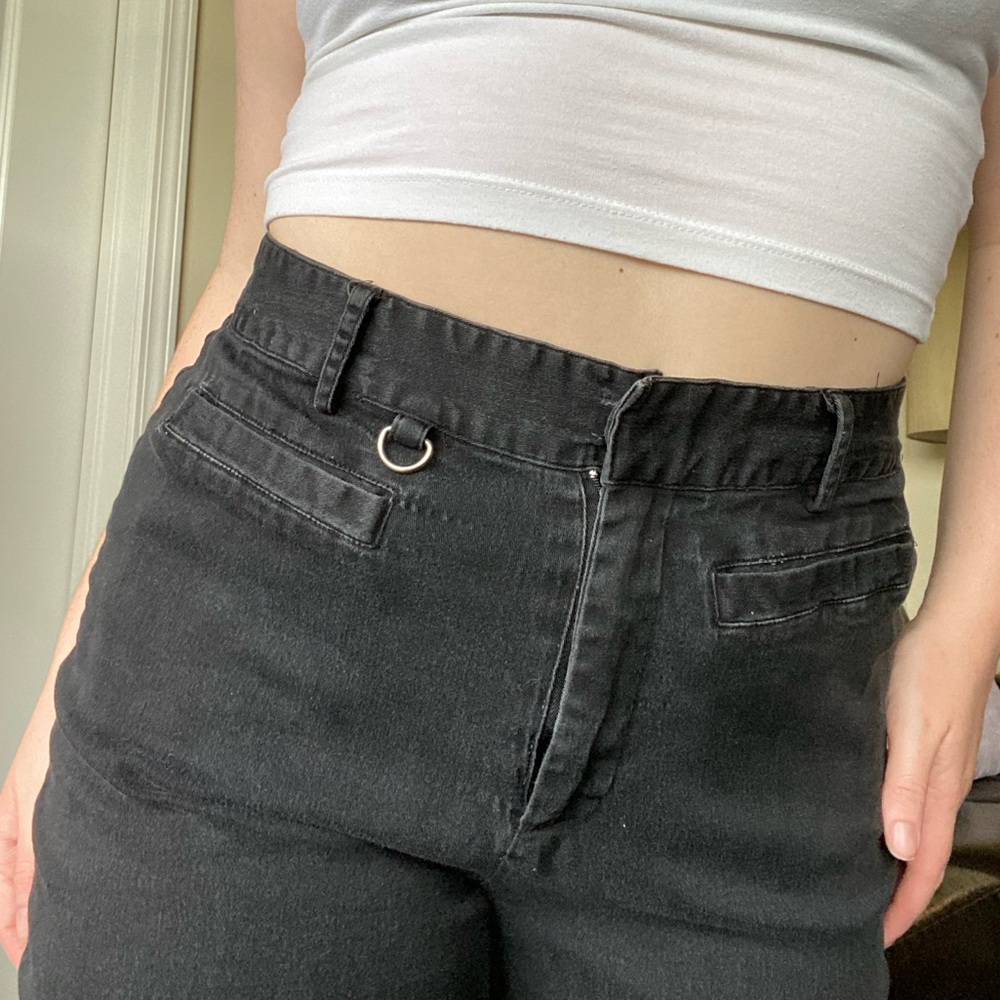Black bootcut jeans